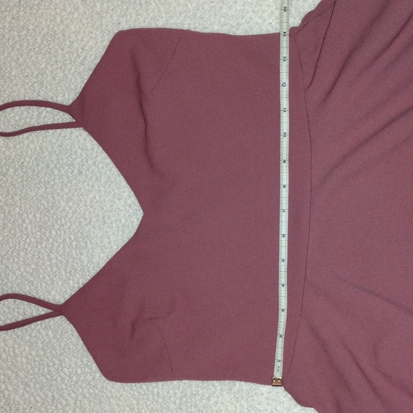 Mauve Windsor Dress. Size Large - Picture 4 of 5